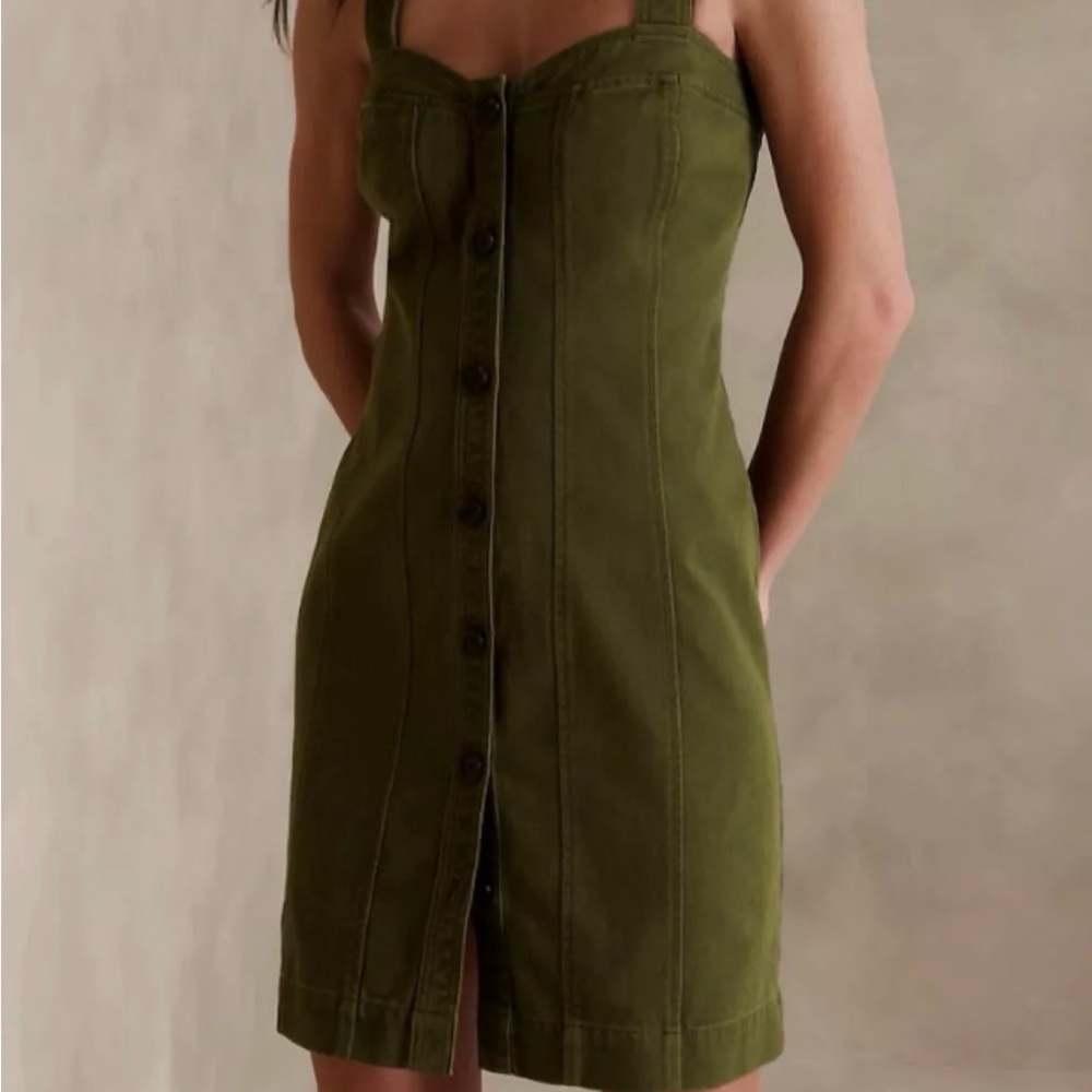Banana Republic Fall Button-Front Mini Dress